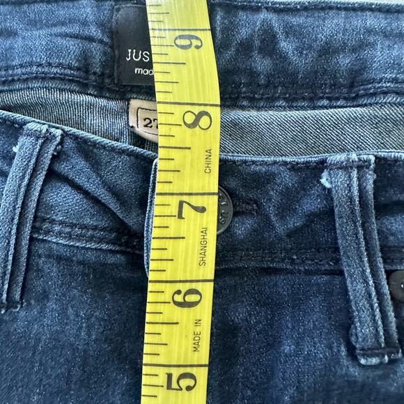 JUST BLACK Jeans Womens Skinny Low Rise Stretch Dark Wash Ankle | 27 - Picture 9 of 12